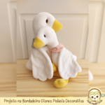 Projeto na Bordadeira Cisnes Pelúcia Decorativa - Image 3