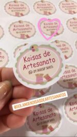 Adesivo Personalizado - 100 adesivos