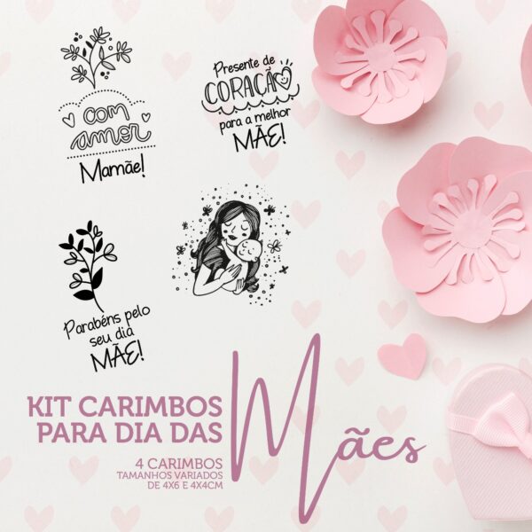 Kit de Carimbo Dia das Mães