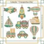 MATRIZES DE BORDADO – TRANSPORTES ELEGANTES – COLEÇÃO