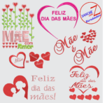 Pacote Matriz de Bordado-Pacote Dia das Mães