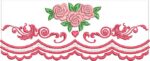 Matriz de bordado kit berço rosas e arabescos - Image 4