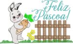 Matriz de bordado pacotinho FELIZ PÁSCOA - Imagem 2