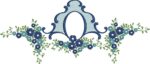 Matriz de bordado moldura floral e crivo - Image 3