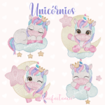 matriz de bordado dani faitanin unicornios fofos
