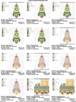MATRIZES DE BORDADO – TRANSPORTES ELEGANTES – COLEÇÃO - Imagem 26