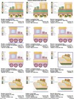 MATRIZES DE BORDADO – TRANSPORTES ELEGANTES – COLEÇÃO - Imagem 27