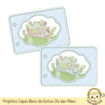 Projeto na Bordadeira Capas Bloco de Nota Dias das Mães - Imagem 12