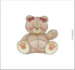 Matriz de Bordado - Urso e Ursa Brinde GRÁTIS - Image 2