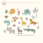 Matrizes de Bordado - Alfabeto Animais Escandinavos - Imagem 3