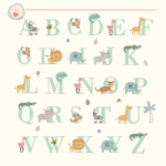 Matrizes de Bordado - Alfabeto Animais Escandinavos