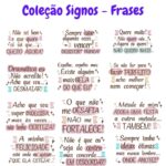 Matriz de Bordado - COLEÇÃO SIGNOS - FRASES
