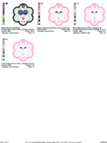 Matriz de Bordado - Chaveiro Flor e Coruja - Image 2