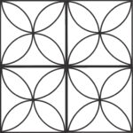 Matriz de bordado almofada geometrica