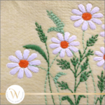 MATRIZ DE BORDADO - WC FLORAL 093 - ARTESANAL
