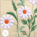 MATRIZ DE BORDADO - WC FLORAL 093 - ARTESANAL - Image 2
