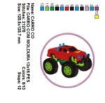 Matriz de bordado- Carro-copm-moldura-de Aplique - Imagem 2