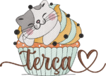 Matrizes de Bordados - SEMANINHA GATOS-CUPCAKES - Image 3