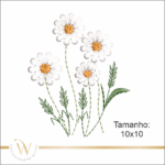 MATRIZ DE BORDADO - WC FLORAL 093 - ARTESANAL - Image 4