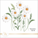 MATRIZ DE BORDADO - WC FLORAL 093 - ARTESANAL - Image 5