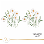 MATRIZ DE BORDADO - WC FLORAL 093 - ARTESANAL - Image 3