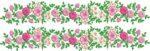 Matriz de bordado Moldura mais barrados florais - Image 4