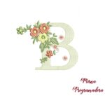Matriz de bordado – Alfabeto Flores - Imagem 3