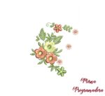 matriz de bordado flores