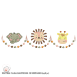 MATRIZ DE BORDADO - COLEÇÃO SAFARI BOHO - BASTIDOR DE ESTÁGIOS (13x30) - Image 2