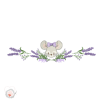 MATRIZ DE BORDADO - COLEÇÃO SEMANINHA RATINHA LAVANDA - BASTIDOR DE ESTÁGIOS (13X30) - Imagem 3