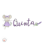 MATRIZ DE BORDADO - COLEÇÃO SEMANINHA RATINHA LAVANDA - BASTIDOR DE ESTÁGIOS (13X30) - Imagem 7