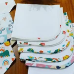Fraldas para bordar mabber com acabamento.