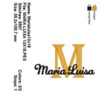 Matriz de bordado- Nome Sobre Posto Maria Luisa - Imagem 2