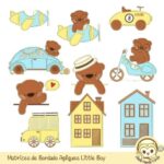 Matrizes de Bordado Apliques Little Boy