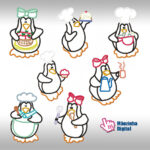 Coleção Picolino - Pinguins em Aplique