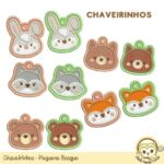 Projetos na Bordadeira Chaveirinhos Pequeno Bosque - Imagem 3