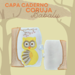 Capa Caderno Coruja Babalu 13x18 - Imagem 2