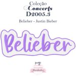 Matriz De Bordado - Concertos D2005.3 - Justin Bieber - Belieber - Image 2