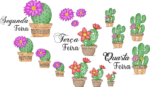 Matrizes de Bordados - Coleção FLOR DE CACTUS-semaninha cactus-