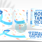 KIT ARTES NOVEMBRO AZUL + BRINDE CAIXAS PERSONALIZADAS E MOCKUPS - Image 5