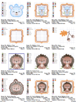 Matrizes de Bordados - Bichinhos na Floresta - Image 3