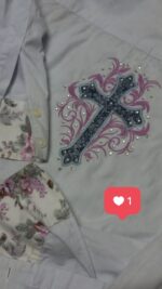 Matriz de bordado Cruz para aplicação em roupas - Imagem 2