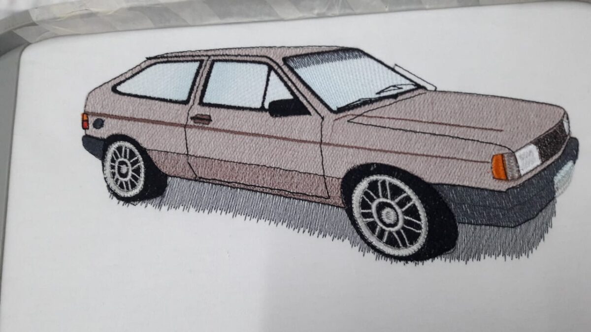 Matriz de bordado carro Gol - Imagem 2