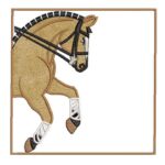 Matriz de bordado Cavalo em aplique