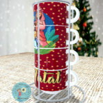 Coleção Natal Sempre Vivo - Torre de Xícaras - Sublimação - Image 5