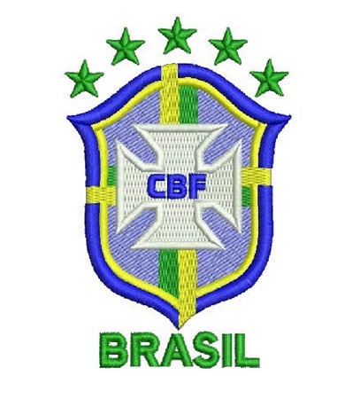 Matriz de Bordado Escudo Seleção Brasileira 9cm