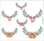 Matriz de Bordado - Kit Guirlandas de Natal