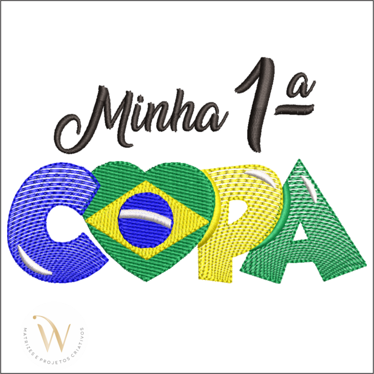 Matriz De Bordado Wc Minha Primeira Copa 2 Shop Bazar E Cia