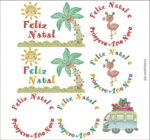 Matriz de Bordado - Kit Natal Tropical - Image 3
