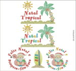 Matriz de Bordado - Kit Natal Tropical - Image 4